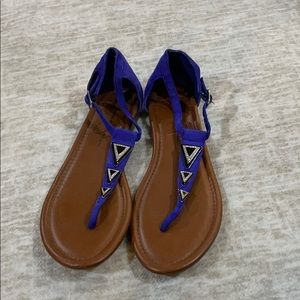 Jessica Simpson royal blue sandals